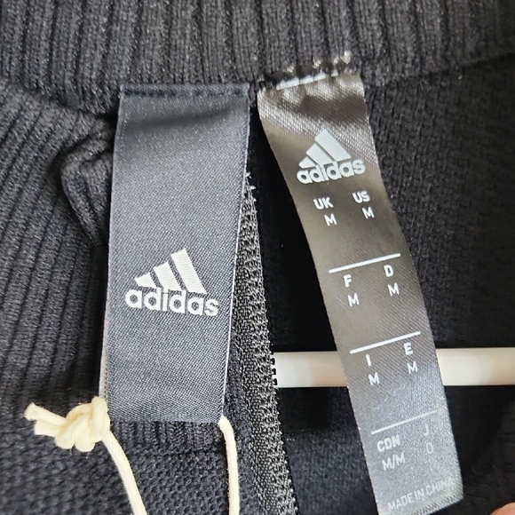 Adidas Black Jacket with Colorful Logo and White Stripes KU Jayhawks - Picture 2 of 7